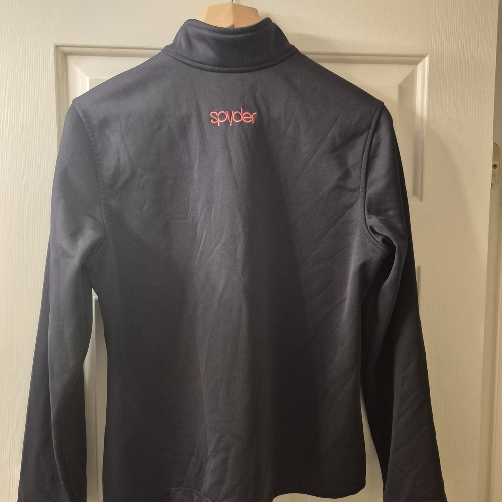 Spyder Women's Black Ski Jacket with Red Details - Picture 2 of 6